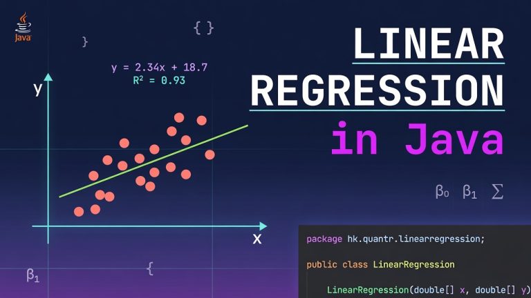 Linear Regression in java